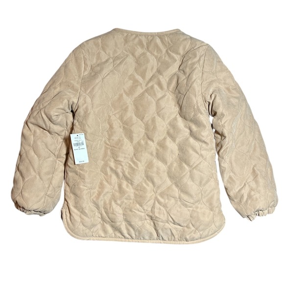 NWT Old Navy Reversible Quilted Sherpa Lined Jacket Snap Front Toddler Size 5T - Picture 2 of 4